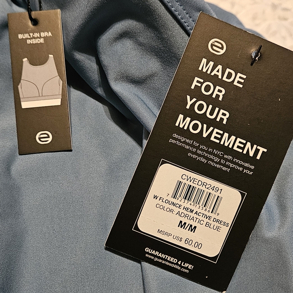 Etonic Women's Medium Blue Active Dress - Picture 5 of 9